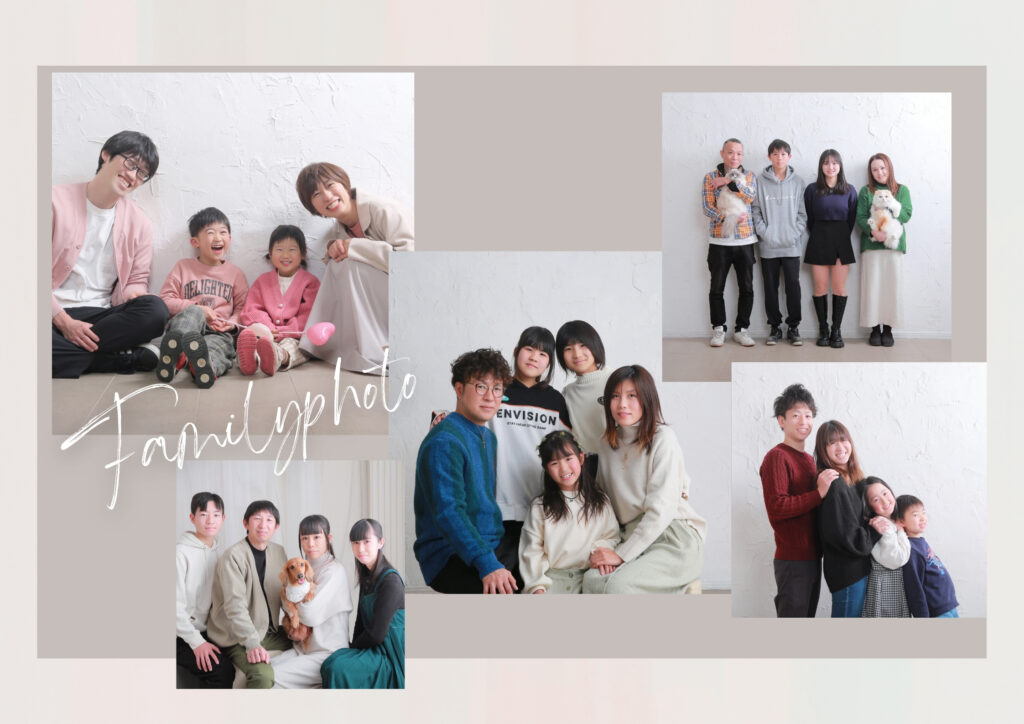 人気のファミリーフォト♪